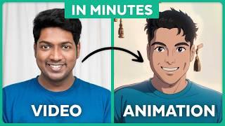How To Convert Any Video To ANIME | Animation AI