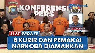 6 Kurir dan Pengguna Narkoba Berhasil Diamankan Polres Belitung dalam Operasi Antik Menumbing 2025