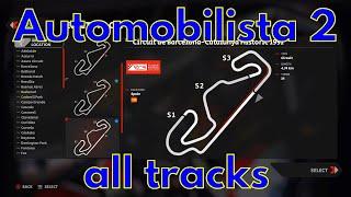 Automobilista 2 all tracks November 2023 track list