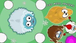 UNBUGGING ALL GOD MODE ABUSERS with RARE AQUA YETI in MOPE.IO // Ultimate Mope.io Trolling !!