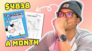 Make a $4838 a Month Word Search Puzzle Book with Free Software | Full Step-by-Step Tutorial
