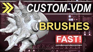 ZBrush - Custom VDM Brushes (In 30 SECONDS!!)