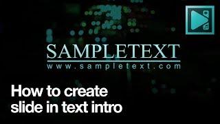 How to create slide-in text intro for free in VSDC