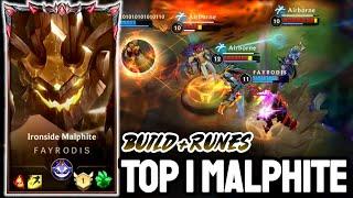 Wild Rift Malphite - Top 1 Malphite Gameplay - Grandmaster Ranked