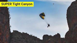 "Don't Hit The Wall!" - Paramotor Box Canyon Flying