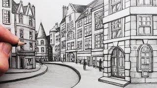 How to Draw Buildings in Perspective: A Street in Edinburgh