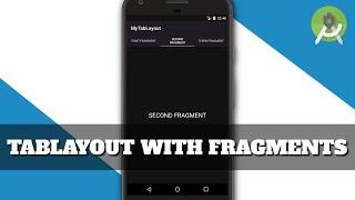 Create TabLayout with Different Fragments Dark UI - Android Studio Tutorial