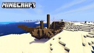 Shipwreck On Dry Land | Minecraft Seeds