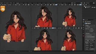 How I make 3d Anime girl in Blender -3.6