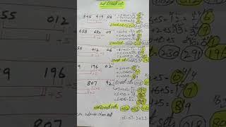 Thai Lottery 3up single touch set 01-07-2022/Lottery tips result 01July 2022