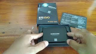 SSD samsung 870 EVO 500GB Unboxing