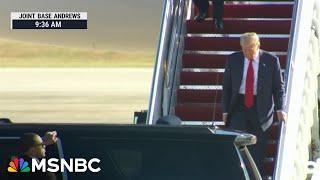 Trump arrives for Capitol Hill, White House meetings