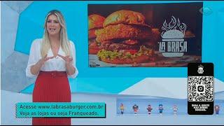 Merchan La Brasa Burger - Jogo Aberto - TV Band - Renata Fan