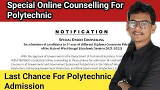 Special Counselling for Polytechnic 2021 Admission | JEXPO 2021 Special Counselling | webscte Notice