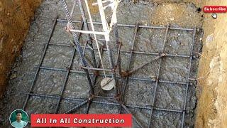 New Project 390 sq. ft. House-Amazing with 26*15 Size House Column Footing Reinforcement-sand cement