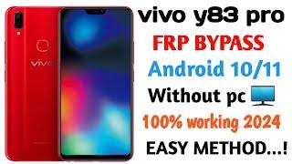 Vivo Y83 Pro FRP Bypass Without Computer 2024