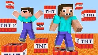 НУБ И ПРО ПРОХОДЯТ ПАРКУР ИЗ ТНТ В МАЙНКРАФТ ! НУБИК И ТРОЛЛИНГ ЛОВУШКА В MINECRAFT Дак Плей