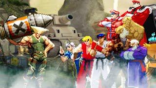 Guile-L vs Everyone! Part 1. Street Fighter Mugen