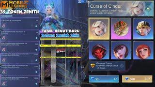 TIPS HEMAT GACHA SKIN SELENA ZENITH | BOCORAN 39 CURSE OF CINDER TOKEN - MOBILE LEGENDS