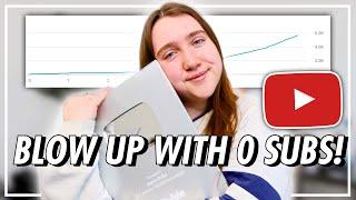 5000 Views on YouTube with 0 SUBSCRIBERS?! | How to Grow on YouTube with 0 Views and 0 Subscribers!