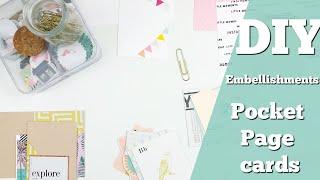 DIY Embellishments | Pocket Page Cards