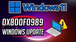 Solucion Error Windows Update 0x800f0989 en Windows 11/10 - Tutorial