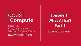 Does Compute | What AI Isn't, Part I