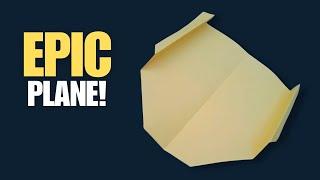 How to Make a Origami Paper Plane - EPIC PAPER PLANE THAT FLIES FAR