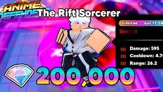 I SPENT $200,000 GEMS TO GET  GOJO SECRET UNIT IN ANIME DEFENDER