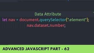 Use Data Attribute In HTML and JavaScript - Advance JavaScript Tutorial Part 62