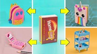 matchbox craft / easy paper craft / how to make / miniature craft / craftube