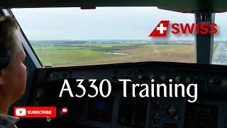 SWISS A330 | Inside Cockpit | Training in Chateauroux