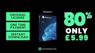 Windows 11 Pro 80% Off Brought To You By The Software Hub.