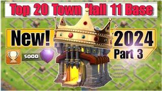 New "Top 20 Th11 Base Layouts" 2024 | Th11 War Base with Copy Link