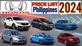 Honda Cars Price List in Philippines 2024