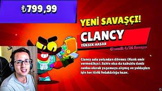 800 TL'YE YENİ GİZEMLİ SAVAŞÇI CLANCY'İ SATIN ALDIM ! BRAWL STARS