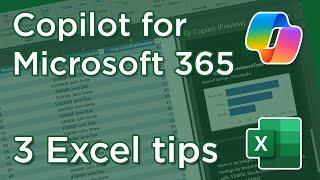 Three Tips for Excel | Copilot for Microsoft 365