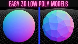 3D Low Poly Generator / Easy Low Poly Models for 3D Printing!