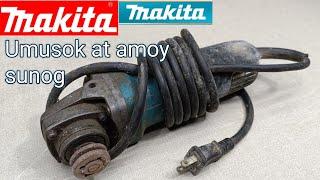 Angle grinder Makita 9553B umusuk paano ayusin? Step by step JM TUTORIAL