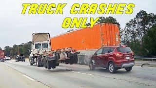 BEST OF SEMI-TRUCK CRASHES | Road Rage, Hit and run, Brake checks | COMPILATION 2024