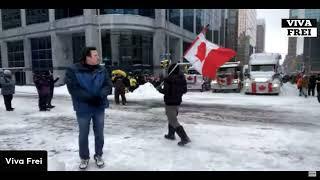 (Viva Frei) Media celebrate the Canada government oppression over the truckers protest