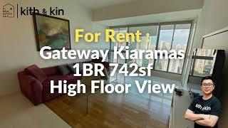 Gateway Kiaramas Fully Furnished | Mont Kiara | 1R 1B 742sf | High Floor | FOR RENT