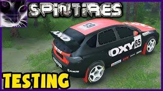 Spin Tires - SUBARU IMPREZA STI Rally Car Testing