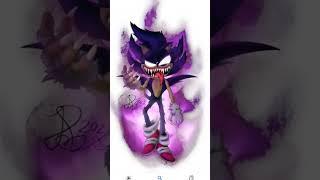 dark sonic.exe into dark hyper sonic.exe #shorts #sonic #viral