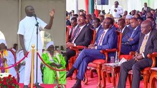 SEN.METHU DARES RUTO,GACHAGUA OVER THEIR FIGHT AS THEY MET FOR THE FIRST TIME AT AKURINO CHURCH