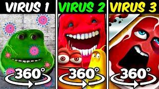 360° VR e e ei I'm on vacation Evolution virus vs Red larva part 2