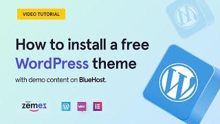 How to install a free WordPress theme with demo content