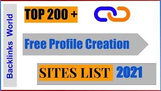 200+ Dofollow Profile Creation Site list | Get High DA PA Backlinks List