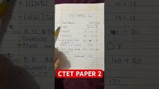 Ctet Paper 2 Subject’s, Total Marks And Pattern 2023 