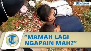 Video Haru Dua Anak Kecil Terus Panggil Mamahnya saat Ziarah Kubur: Mamah Lagi Ngapain Mah?